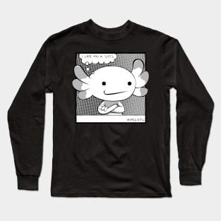 Axolotl - Like You A'lotl Funny Pun Long Sleeve T-Shirt